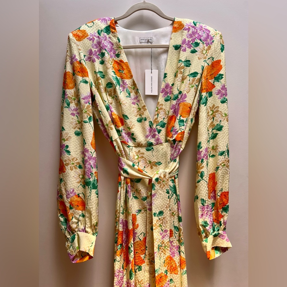 Dries van Noten Floral Wrap Dress
